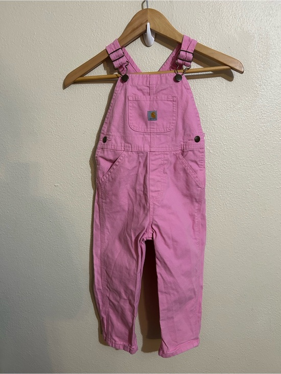 Carhartt Other - Carhartt Kids Pink Bib Overalls Size 3T
